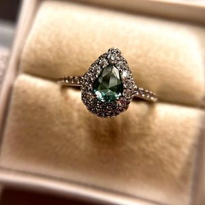 Bomb Party The Sterling Club Lab Created Blue Green Bi Color Alexandrite + .925